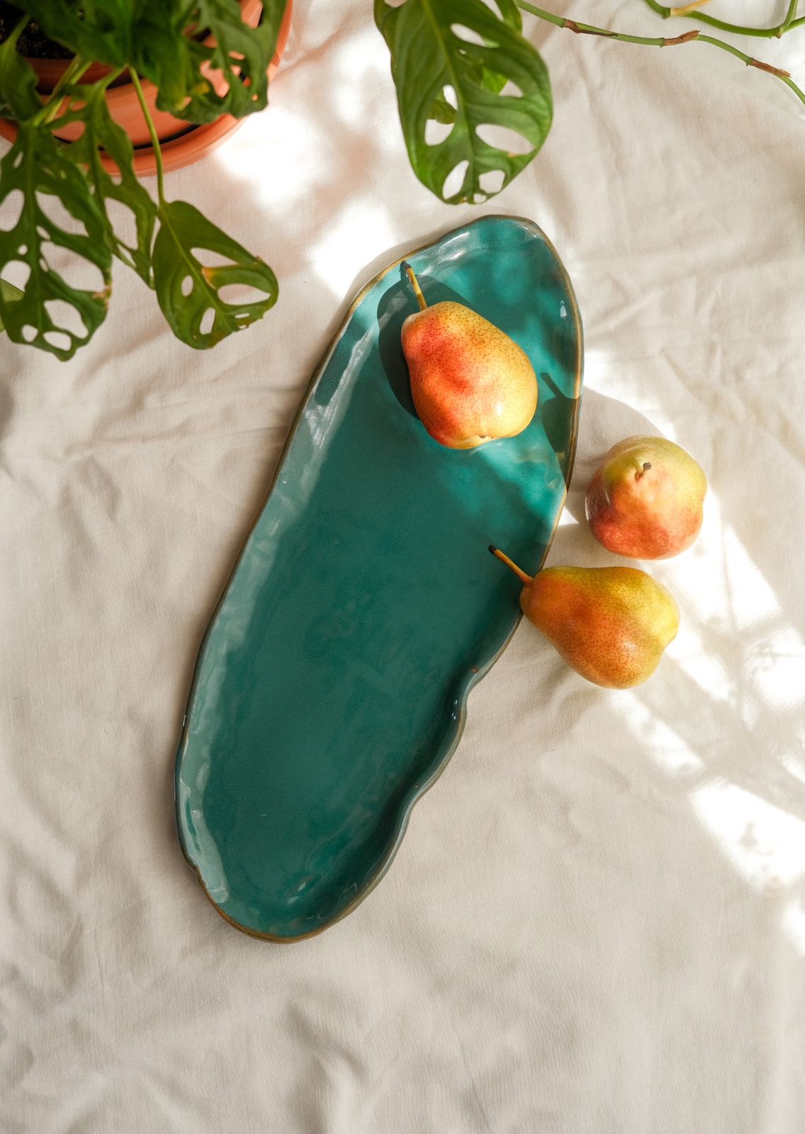 Nucleus Platter in Teal