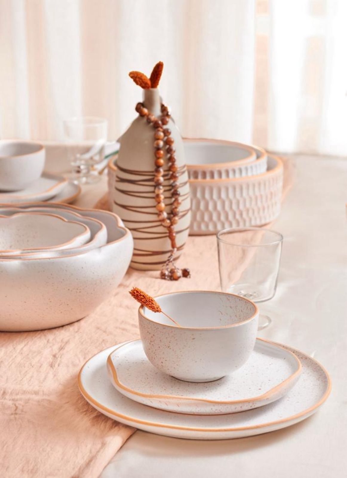 Irish Dining Set, handmade pottery by Galini
