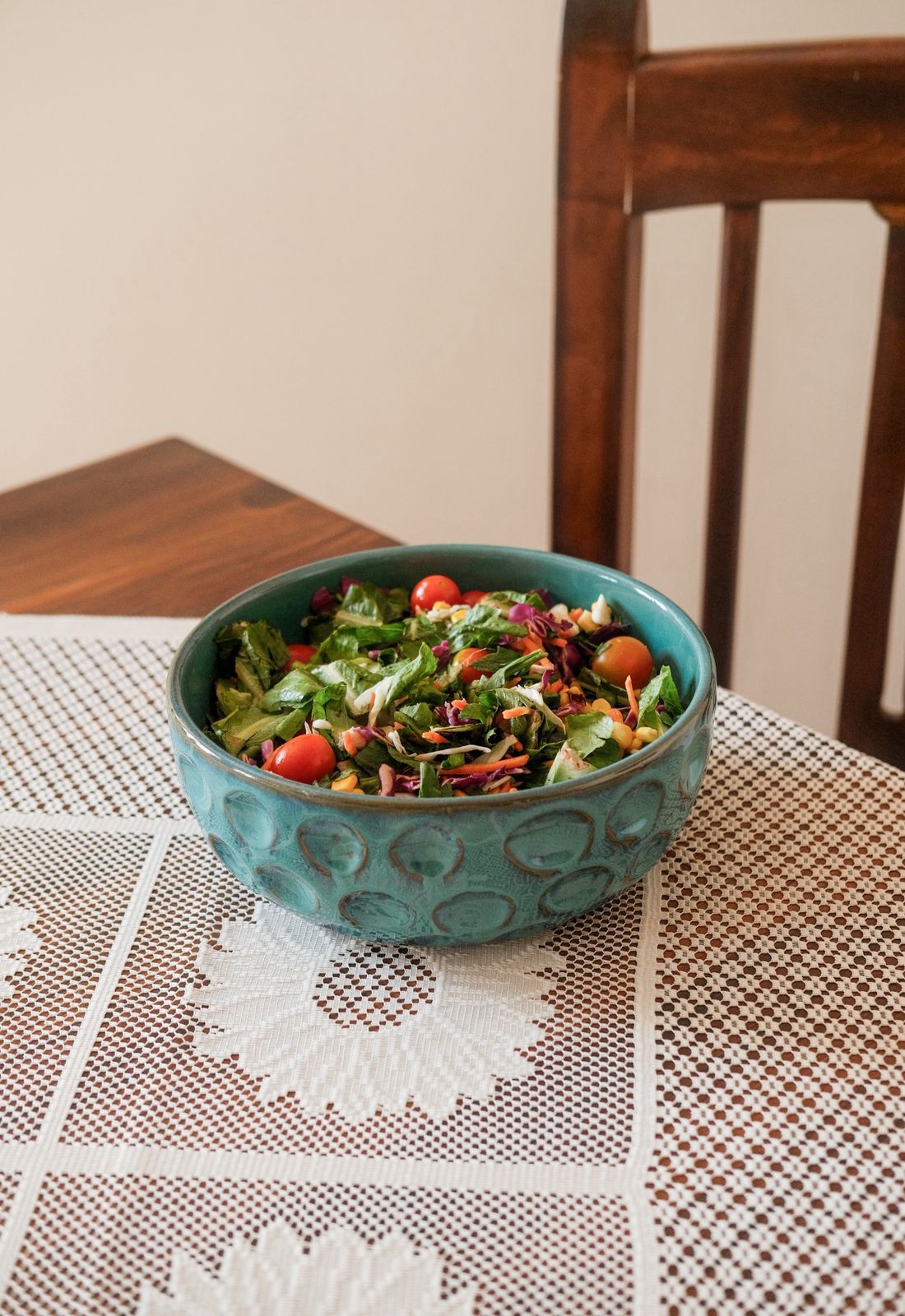 Salad Bowl in Teal